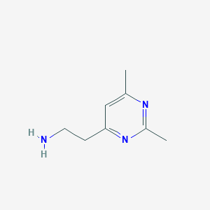 molecular formula C8H13N3 B12315234 2-(2,6-Dimethylpyrimidin-4-yl)ethan-1-amine 