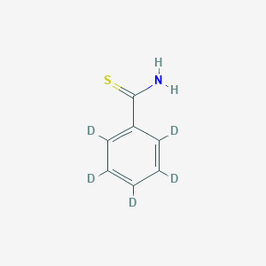 molecular formula C7H7NS B12315257 Thiobenzamide-2,3,4,5,6-d5 