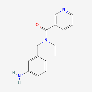 N-[(3-aminophenyl)methyl]-N-ethylpyridine-3-carboxamide