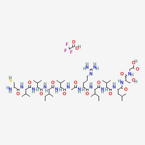 H-DL-Cys-DL-Val-DL-Val-DL-xiIle-DL-Val-Gly-DL-Arg-DL-xiIle-DL-Val-DL-Leu-DL-Ser-Gly-OH.TFA