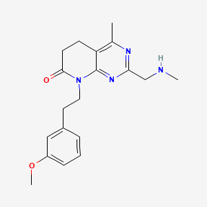 8-(3-methoxyphenethyl)-4-methyl-2-((methylamino)methyl)-5,8-dihydropyrido[2,3-d]pyrimidin-7(6H)-one