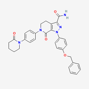 molecular formula C31H29N5O4 B12315307 Desmethyl-O-Benzyl Apixaban 