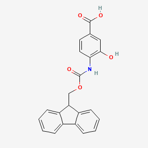 4-{[(9H-fluoren-9-ylmethoxy)carbonyl]amino}-3-hydroxybenzoic acid