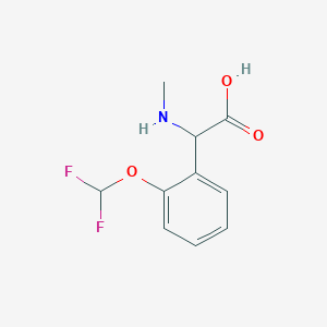 2-[2-(Difluoromethoxy)phenyl]-2-(methylamino)acetic acid