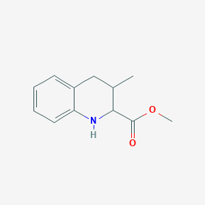 molecular formula C12H15NO2 B12315339 Methyl 3-methyl-1,2,3,4-tetrahydroquinoline-2-carboxylate 