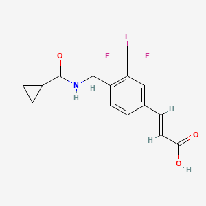 3-{4-[1-(Cyclopropylformamido)ethyl]-3-(trifluoromethyl)phenyl}prop-2-enoic acid