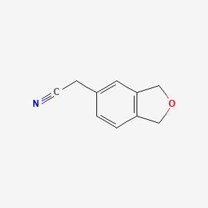 molecular formula C10H9NO B12315388 2-(1,3-Dihydro-2-benzofuran-5-yl)acetonitrile 