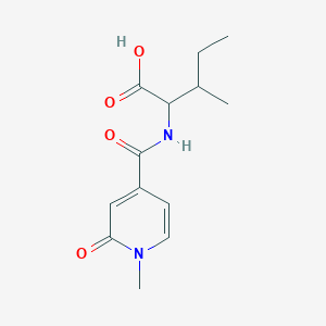 3-Methyl-2-[(1-methyl-2-oxopyridin-4-yl)formamido]pentanoic acid