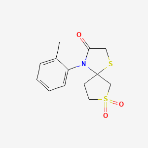 4-(2-Methylphenyl)-1,7lambda6-dithia-4-azaspiro[4.4]nonane-3,7,7-trione