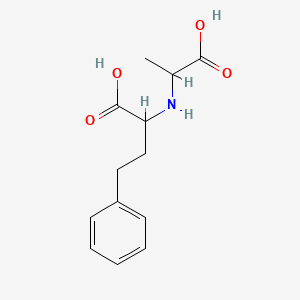 2-[(1-Carboxyethyl)amino]-4-phenylbutanoic acid