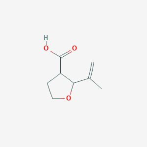 molecular formula C8H12O3 B12315430 2-(Prop-1-en-2-yl)oxolane-3-carboxylic acid, cis 