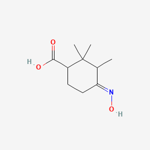 (4E)-4-hydroxyimino-2,2,3-trimethylcyclohexane-1-carboxylic acid