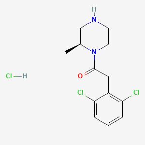 2-(2,6-Dichlorophenyl)-1-[(2s)-2-methylpiperazin-1-yl]ethan-1-one hydrochloride