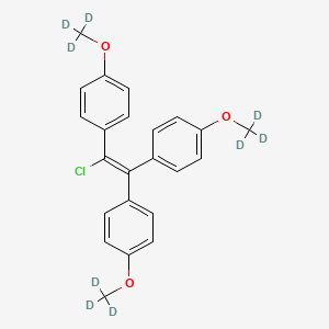 molecular formula C23H21ClO3 B12315470 Chlorotrianisene-d9 (trimethoxy-d9) 