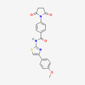 4-(2,5-dioxo-1-pyrrolidinyl)-N-[4-(4-methoxyphenyl)-2-thiazolyl]benzamide