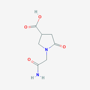 1-(Carbamoylmethyl)-5-oxopyrrolidine-3-carboxylic acid