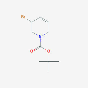 molecular formula C10H16BrNO2 B12315506 Tert-butyl 3-bromo-1,2,3,6-tetrahydropyridine-1-carboxylate 