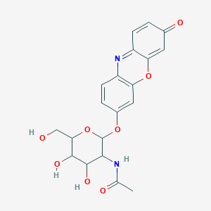 molecular formula C20H20N2O8 B12315519 Resorufin N-acetyl-b-D-glucosamine 