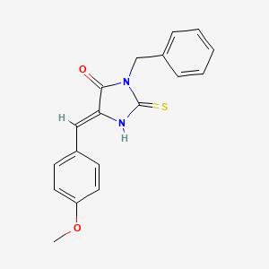 (5Z)-3-benzyl-5-[(4-methoxyphenyl)methylidene]-2-sulfanylideneimidazolidin-4-one