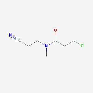 3-chloro-N-(2-cyanoethyl)-N-methylpropanamide