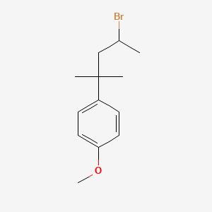 1-(4-Bromo-2-methylpentan-2-yl)-4-methoxybenzene