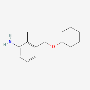 3-[(Cyclohexyloxy)methyl]-2-methylaniline