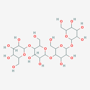 2-[6-[4,5-dihydroxy-2-(hydroxymethyl)-6-[3,4,5-trihydroxy-6-(hydroxymethyl)oxan-2-yl]oxyoxan-3-yl]oxy-4,5-dihydroxy-2-(hydroxymethyl)oxan-3-yl]oxy-6-(hydroxymethyl)oxane-3,4,5-triol