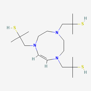 molecular formula C18H37N3S3 B1231562 N,N',N''-Tris(2-methyl-(2-propanethiol))-1,4,7-triazacyclononane CAS No. 141816-39-9