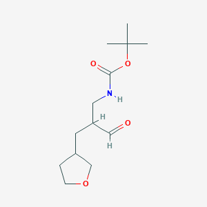 tert-Butyl N-{3-oxo-2-[(oxolan-3-yl)methyl]propyl}carbamate