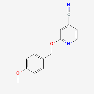 2-[(4-Methoxyphenyl)methoxy]pyridine-4-carbonitrile