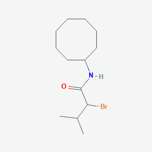 2-bromo-N-cyclooctyl-3-methylbutanamide