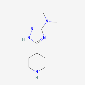 N,N-Dimethyl-5-(piperidin-4-yl)-4H-1,2,4-triazol-3-amine