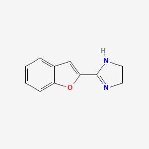 1H-Imidazole, 2-(2-benzofuranyl)-4,5-dihydro-