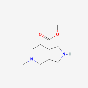 molecular formula C10H18N2O2 B12315645 Methyl 5-methyl-octahydro-1H-pyrrolo[3,4-c]pyridine-7a-carboxylate 