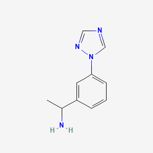 1-[3-(1H-1,2,4-triazol-1-yl)phenyl]ethan-1-amine