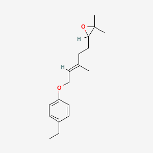 molecular formula C18H26O2 B1231574 Ethylphenylepoxygeranyl ether CAS No. 32766-80-6