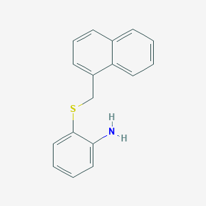 2-[(Naphthalen-1-ylmethyl)sulfanyl]aniline