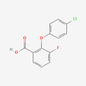 molecular formula C13H8ClFO3 B12315753 2-(4-Chlorophenoxy)-3-fluorobenzoic acid 