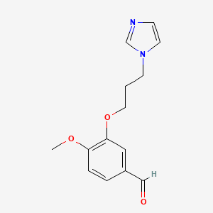 3-[3-(1H-imidazol-1-yl)propoxy]-4-methoxybenzaldehyde