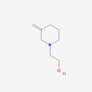 molecular formula C8H15NO B12315766 2-(3-Methylenepiperidin-1-yl)ethan-1-ol 