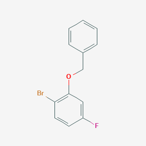 molecular formula C13H10BrFO B123158 2-(苄氧基)-1-溴-4-氟苯 CAS No. 202857-88-3
