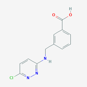 3-{[(6-Chloropyridazin-3-yl)amino]methyl}benzoic acid