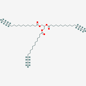 molecular formula C51H98O6 B12315864 Glyceryl tri(hexadecanoate-13,13,14,14,15,15,16,16,16-d9) 