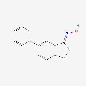 N-(6-Phenyl-2,3-dihydro-1H-inden-1-ylidene)hydroxylamine