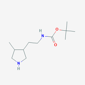 tert-butyl N-[2-(4-methylpyrrolidin-3-yl)ethyl]carbamate