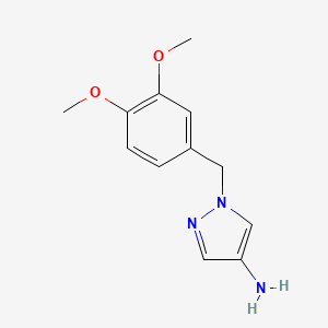 1-[(3,4-dimethoxyphenyl)methyl]-1H-pyrazol-4-amine