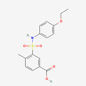 3-[(4-Ethoxyphenyl)sulfamoyl]-4-methylbenzoic acid