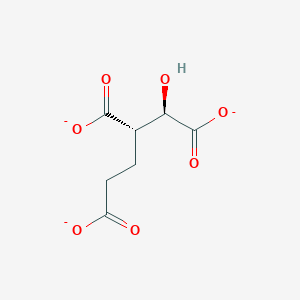 molecular formula C7H7O7-3 B1231594 (1R,2S)-1-羟基丁烷-1,2,4-三羧酸 