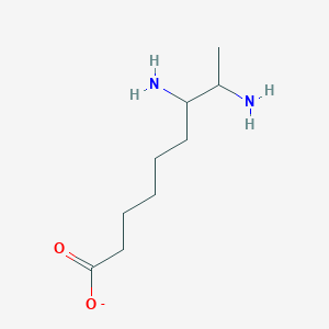 molecular formula C9H19N2O2- B1231595 7,8-二氨基壬酸 