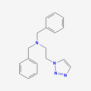 molecular formula C18H20N4 B12315950 N,N-dibenzyl-2-(1H-1,2,3-triazol-1-yl)ethan-1-amine 